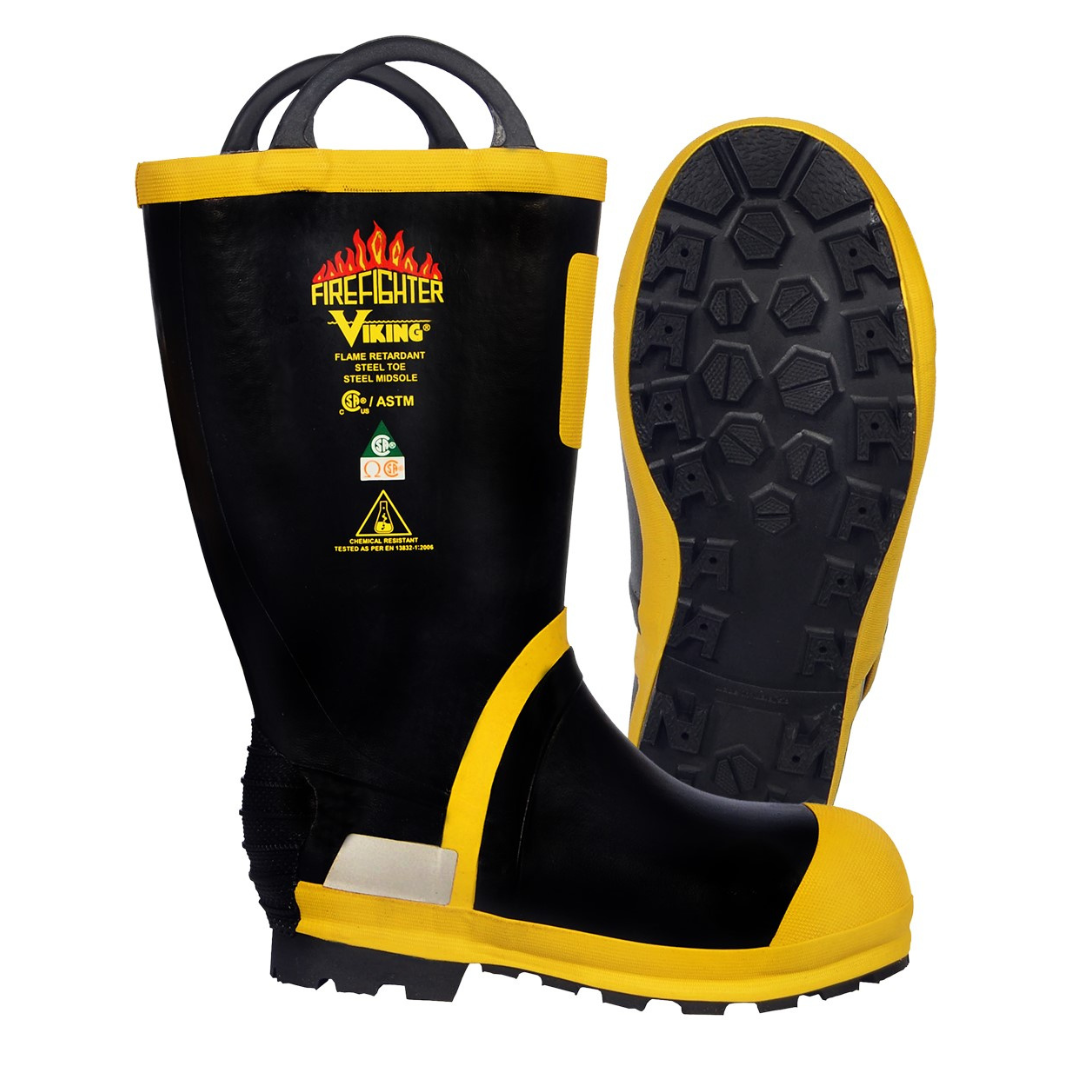 VW90 Firefighter Boot with Felt Lining and Snug Fit - Men's 10 D from GME Supply